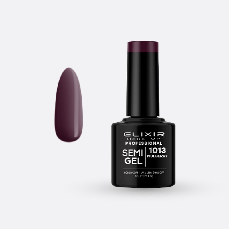 Elixir Semi Gel Ημιμόνιμο Βερνίκι 8ml – #1013 (MULBERRY)