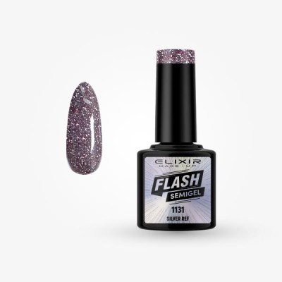 Elixir Semi Gel Ημιμόνιμο Βερνίκι FLASH 8ml – #1131 (SILVER REF)