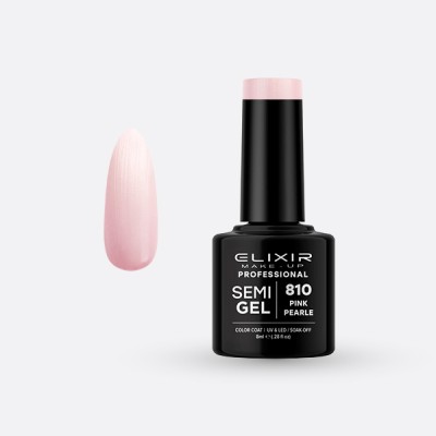 Elixir Semi Gel Ημιμόνιμο Βερνίκι 8ml – #810 (PINK PEARLE)