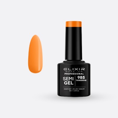 Elixir Semi Gel Ημιμόνιμο Βερνίκι 8ml – #985 (TANGERINE)