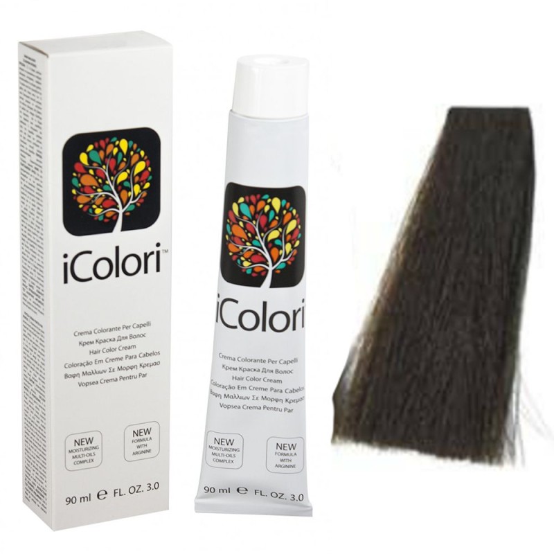 Kepro iColori Cenere Βαφή Μαλλιών 100ml (ΚΑΣΤΑΝΟ ΣΑΝΤΡΕ) - No4.1