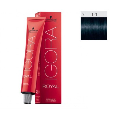Schwarzkopf Igora Royal 60ml #1-1 Μαύρο Μπλέ