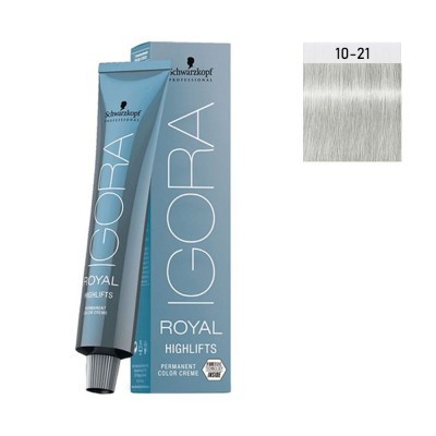Schwarzkopf Igora Royal Highlifts 60ml #10-21 Κατάξανθο Φυμέ Σαντρέ