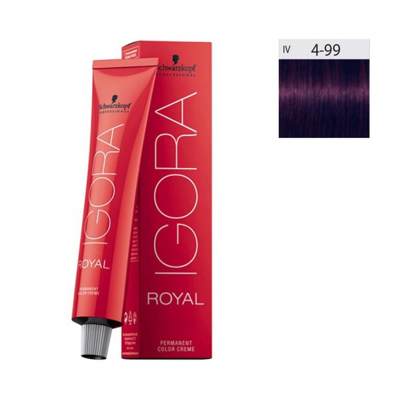 Schwarzkopf Igora Royal 60ml #4-99 Καστανό Μεσαίο Εντονο Βιολέ
