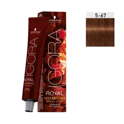 Schwarzkopf Igora Royal Opulescence 60ml #5-67 (Καστανό Ανοιχτό Μαρόν Χάλκινο)