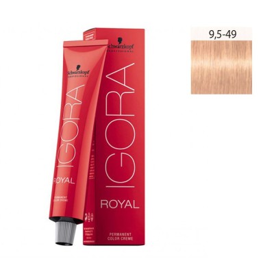 Schwarzkopf Igora Royal 60ml #9,5-49 Ξανθό Ιβουάρ Μπεζ Βιολέ