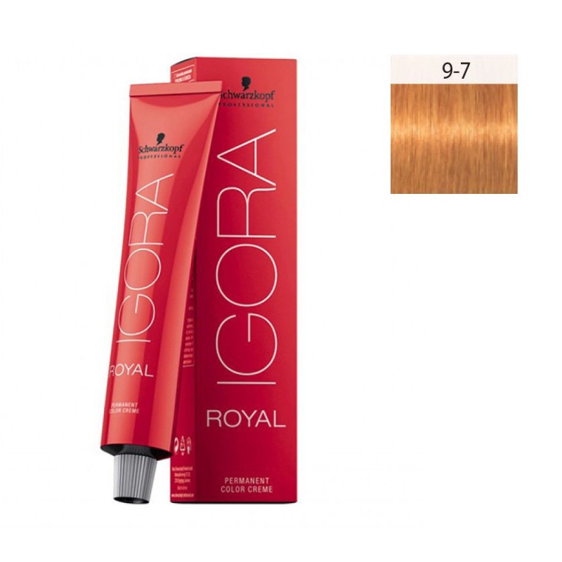 Schwarzkopf Igora Royal 60ml #9-7 Ξανθό Πολύ Ανοιχτό Χάλκινο