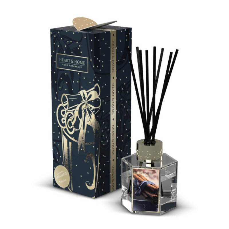 Heart and Home Αρωματικό Χώρου Με Στικς 75ml #Κανέλα
