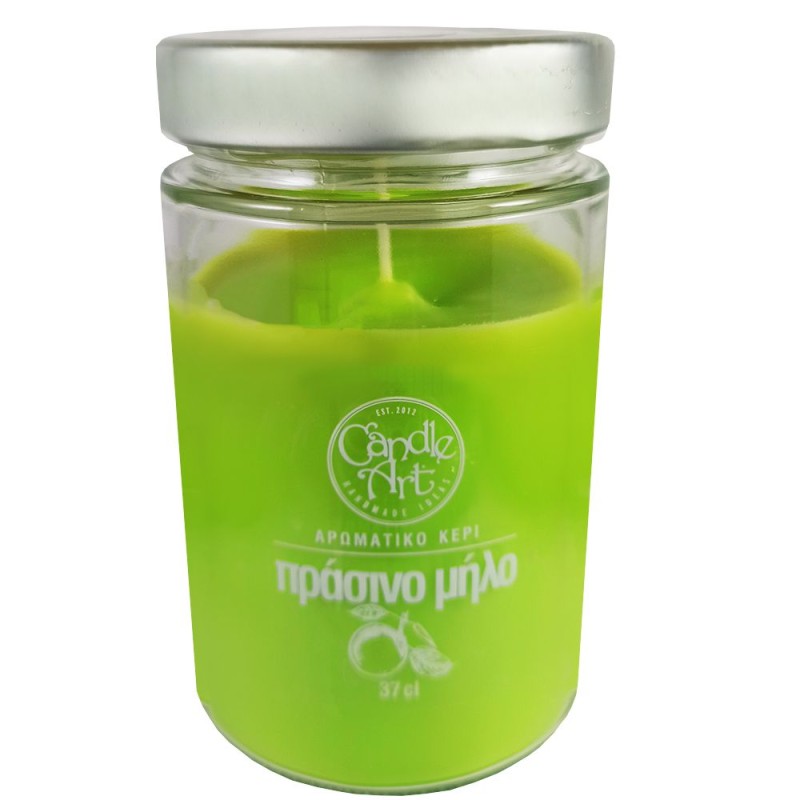 Candle Art Αρωματικό Κερί 72h 370ml #Πράσινο Μήλο