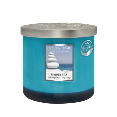 Heart and Home Αρωματικό Κερί με Διπλό Φυτίλι 40h 230gr #Αίσθηση Spa