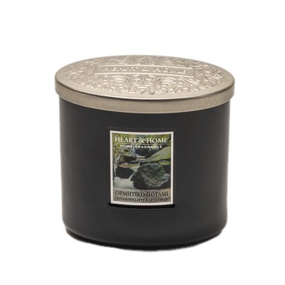 Heart and Home Αρωματικό Κερί με Διπλό Φυτίλι 40h 230gr #Ορμητικό Ποτάμι
