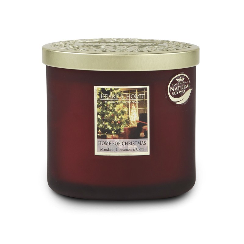 Heart and Home Άρωματικό Κερί με Διπλό Φυτίλι 40h 230gr #Χριστούγεννα στο Σπίτι