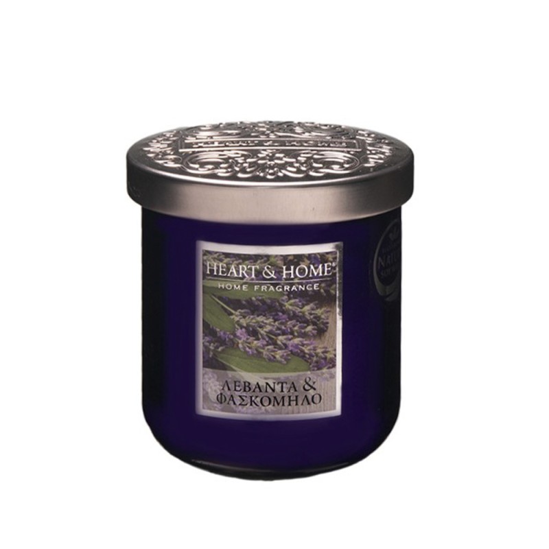 Heart and Home Αρωματικό Κερί 30h 115gr #Λεβάντα Φασκόμηλο