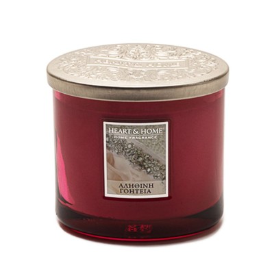 Heart and Home Αρωματικό Κερί με Διπλό Φυτίλι 40h 230gr #Αληθινή Γοητεία
