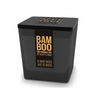 Heart and Home Αρωματικό Κερί Σόγιας σε Βάζο με Ξύλινο Φυτίλι 40h 210gr #O Μαγικός Ήχος Της Φλόγας