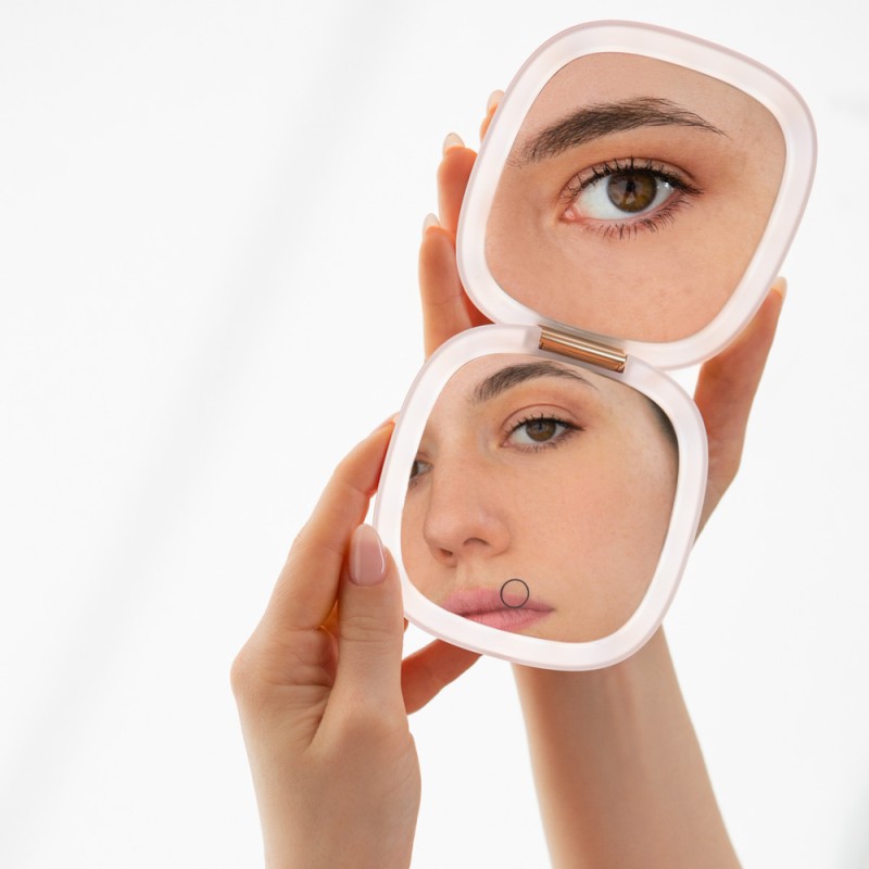 Mon Reve Mirror Mirror x10 - Διπλός Μεγεθυντικός (x10) LED Καθρέφτης Μακιγιάζ USB-C