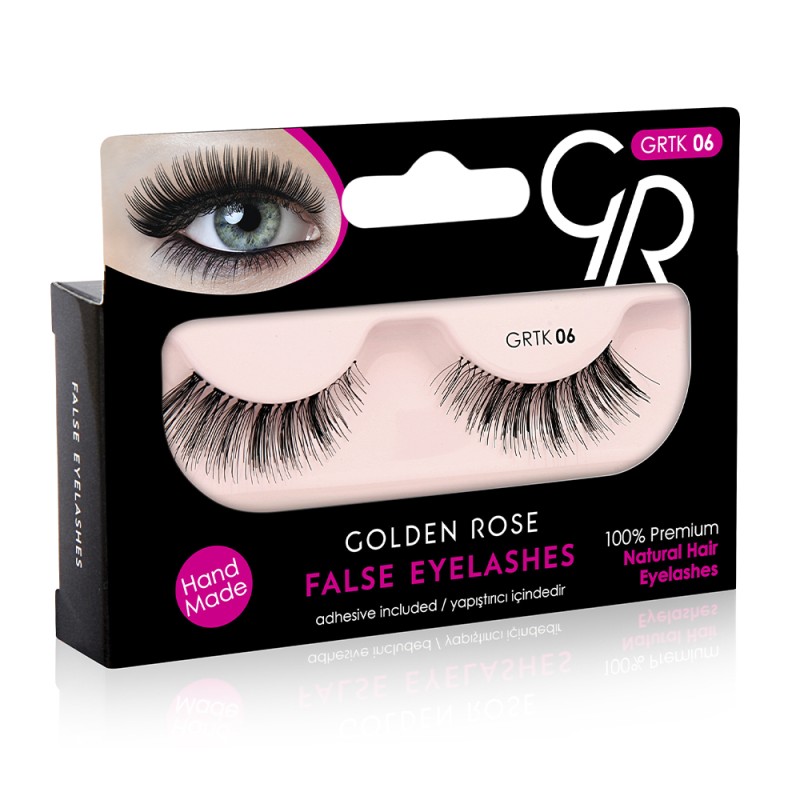 Golden Rose False Eyelashes (με φυσική τρίχα) #06