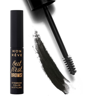 Mon Reve But First, Brows! - Αδιάβροχη Μάσκαρα Φρυδιών με Χρώμα 4ml #01