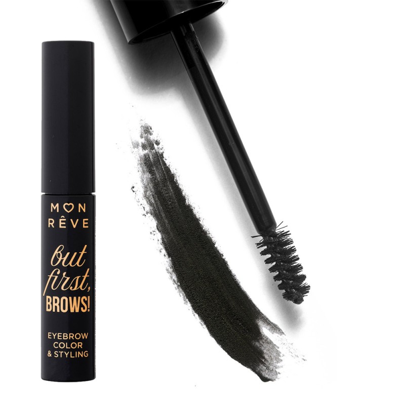 Mon Reve But First, Brows! - Αδιάβροχη Μάσκαρα Φρυδιών με Χρώμα 4ml #01