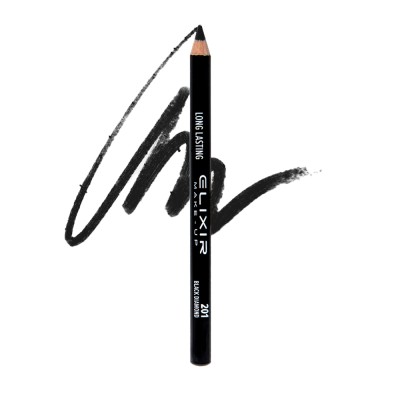 Elixir Ξύλινο Αδιάβροχο Μολύβι ματιών – #201 (Black Diamond)