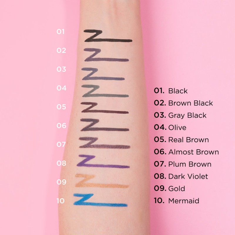 Mon Reve Infiniliner Eye Gel Pencil - Αδιάβροχο Μηχανικό Μολύβι Ματιών Μακράς Διάρκειας 1.2gr – #06 Almost Brown