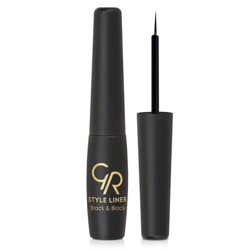Golden Rose Style Liner Black & Black Eyeliner 6.5ml