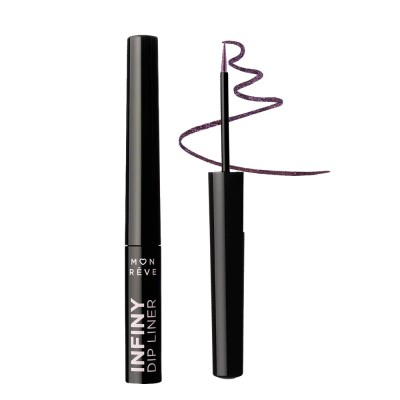 Mon Reve Infiny Dip Liner - Αδιάβροχο Υγρό Eyeliner Μεγάλης Διάρκειας 2ml #03 Funky Eggplant