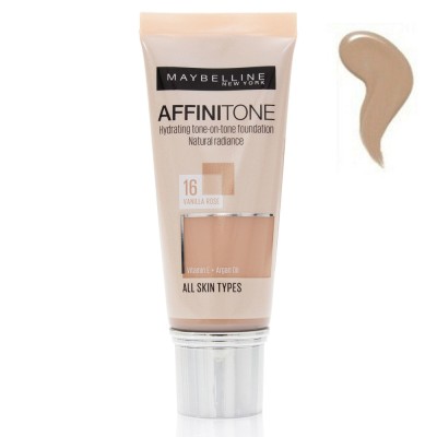 Maybelline Affinitone Foundation 30ml - Ενυδατικό Foundation για Τέλεια Κάλυψη #16 Vanilla Rose