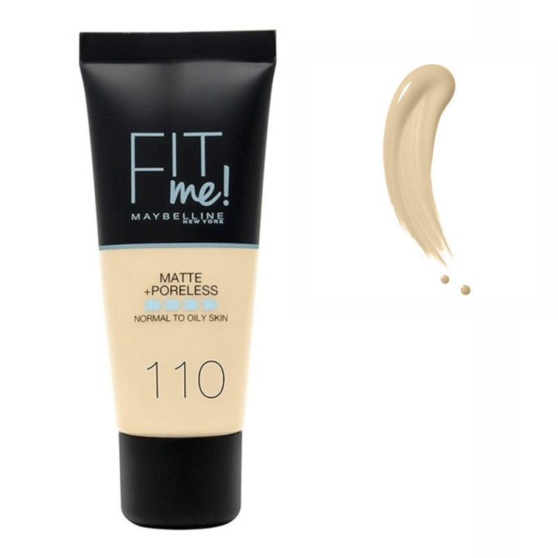 Maybelline Fit Me Matte + Poreless Foundation 30ml #110 Porcelain