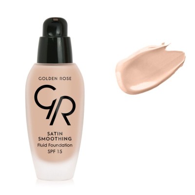Golden Rose Satin Smoothing Fluid Foundation SPF15 34ml - #28
