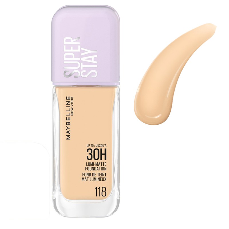 Maybelline Super Stay Lumi Matte Liquid Make Up Foundation 35ml #118