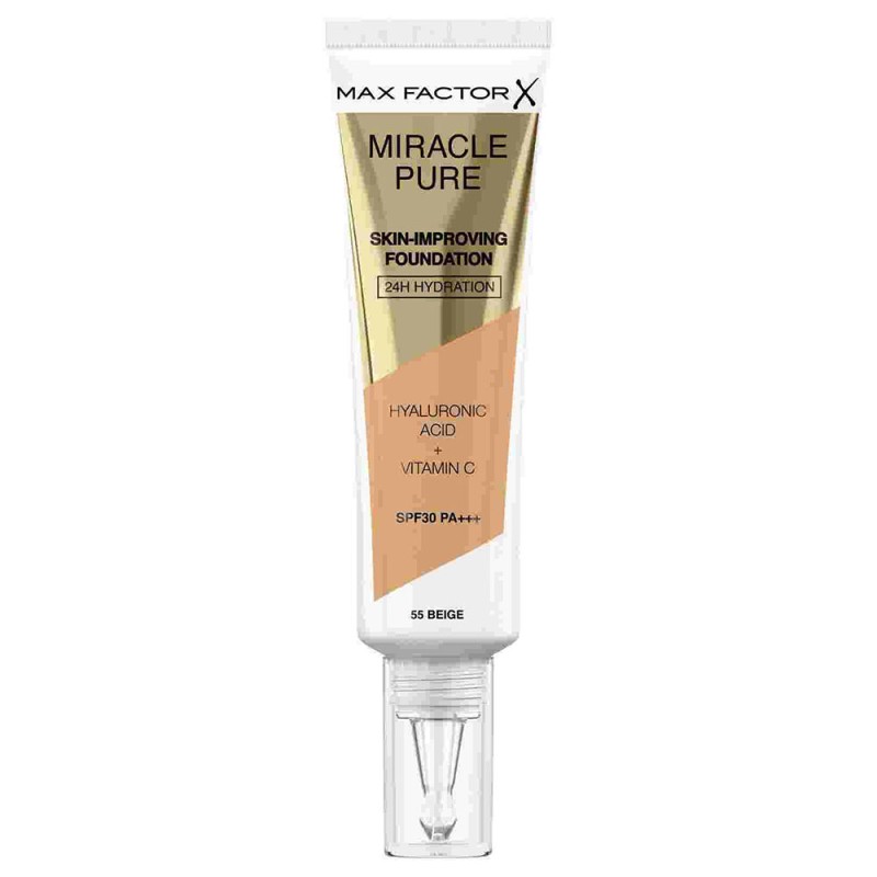 Max Factor Miracle Miracle Pure SPF30 Skin Improving Foundation 30ml - 055 Beige