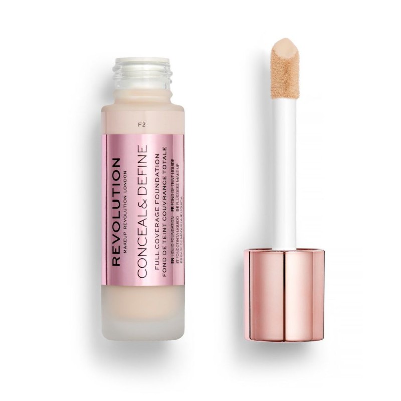 Makeup Revolution Conceal & Define Full Coverage Foundation 23ml #F2 
