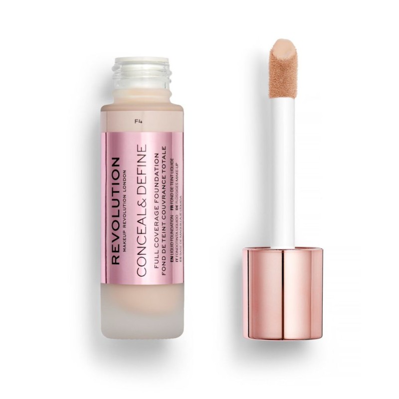Makeup Revolution Conceal & Define Full Coverage Foundation 23ml #F4