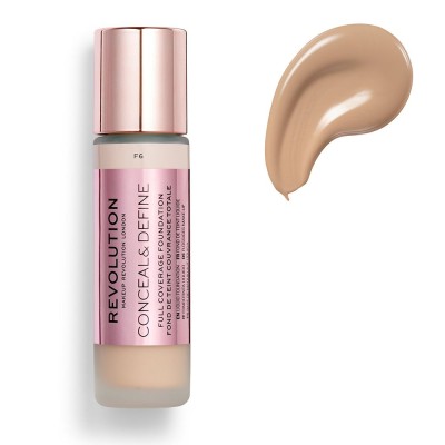 Makeup Revolution Conceal & Define Full Coverage Foundation 23ml #F6