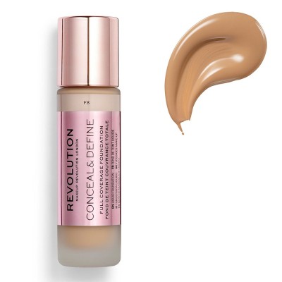 Makeup Revolution Conceal & Define Full Coverage Foundation 23ml #F8