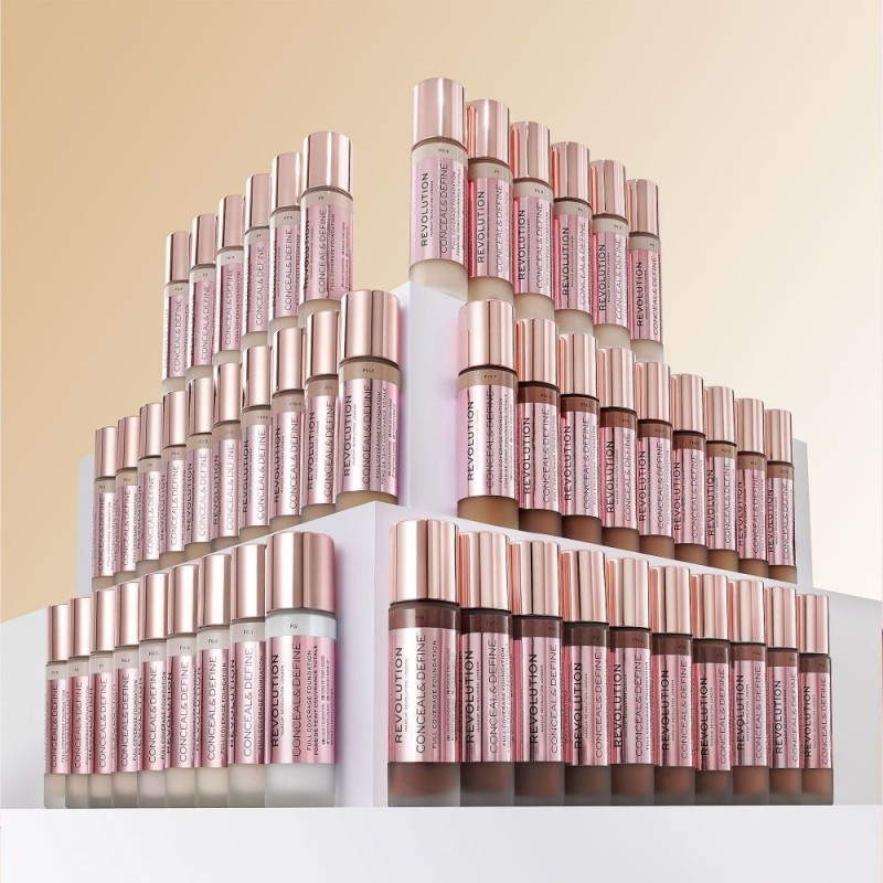 Makeup Revolution Conceal & Define Full Coverage Foundation 23ml #F4
