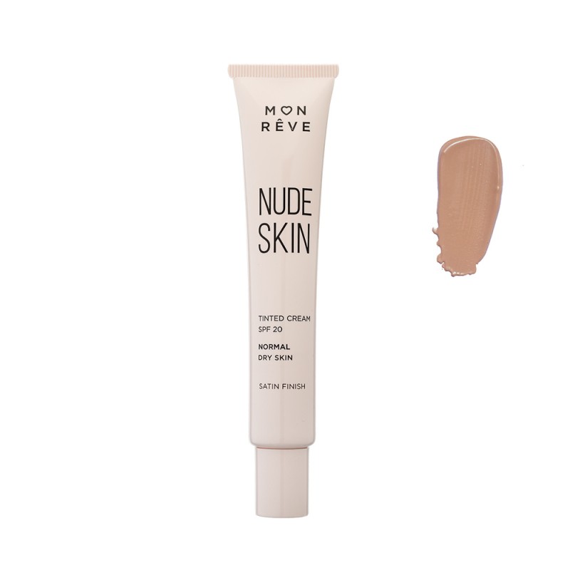 Mon Reve Nude Skin Normal to Dry Skin SPF 20 - Ενυδατική Κρέμα με Χρώμα για Φυσική Κάλυψη 30ml #103 (DARK)