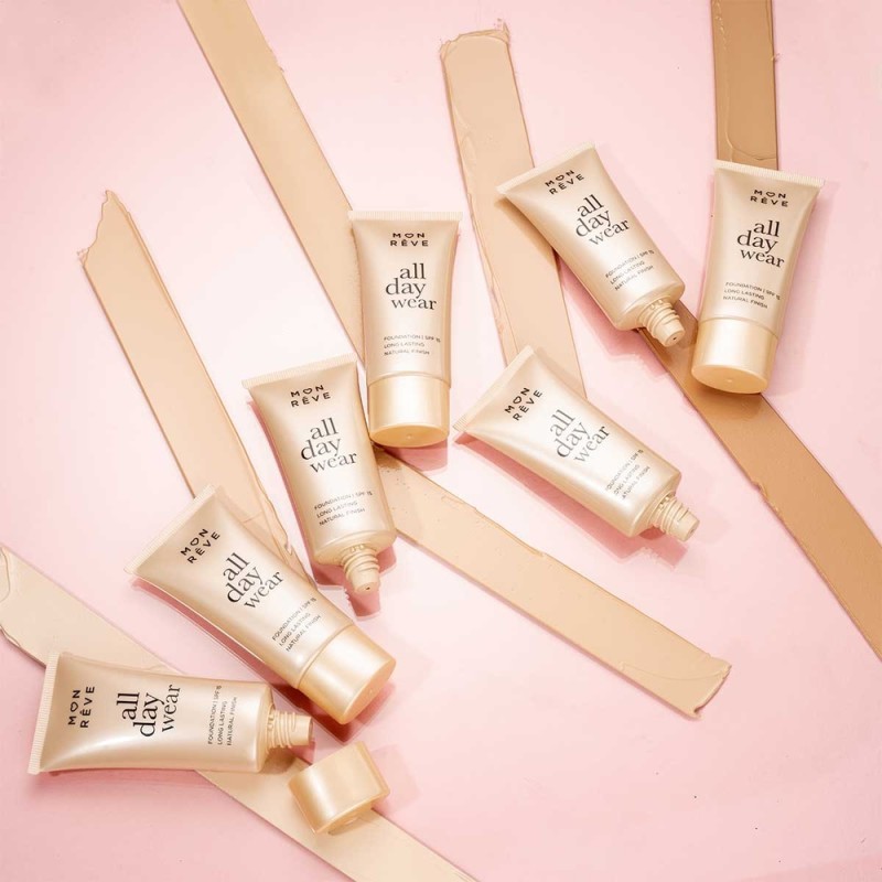 Mon Reve All Day Wear Foundation 30ml - Μακράς Διάρκειας & Φυσικό Ματ #101