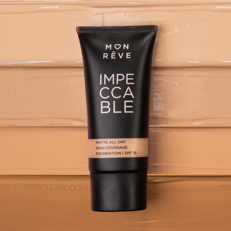 Mon Reve Impeccable Foundation 30ml - Υψηλή Κάλυψη & Ματ Φινίρισμα #104