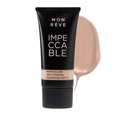 Mon Reve Impeccable Foundation 30ml - Υψηλή Κάλυψη & Ματ Φινίρισμα #104