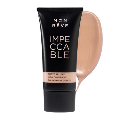 Mon Reve Impeccable Foundation 30ml - Υψηλή Κάλυψη & Ματ Φινίρισμα #105