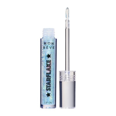 Mon Reve Starflake Lip Oil - Ενυδατικό Έλαιο Χειλιών με Πολυδιάστατη Λάμψη 4gr – #02 MAGIC LAKE