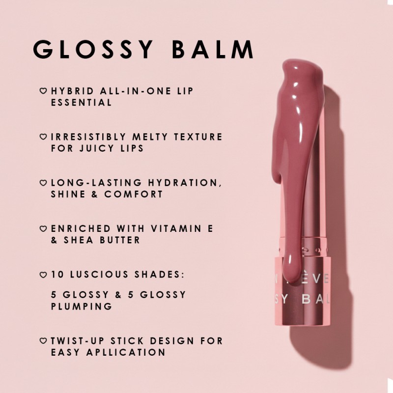 Mon Reve Glossy Balm - Πλούσιο Balm Χειλιών για Λάμψη, Ενυδάτωση & Εφέ Όγκου 2gr – #102 SNUGGLE