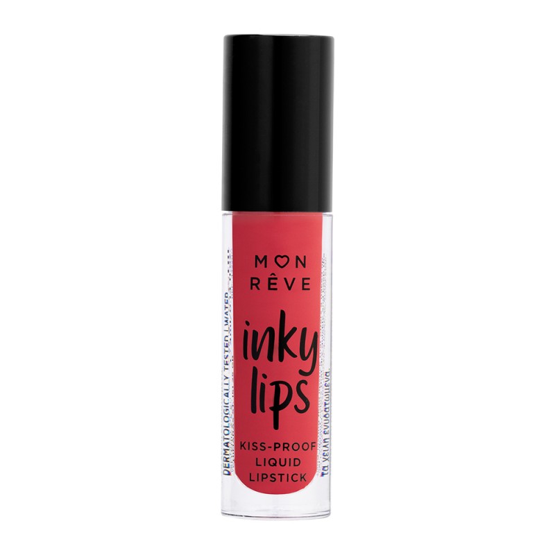 Mon Reve Inky Lips - Εξαιρετικά Σταθερό Υγρό Ματ Κραγιόν 4ml #08