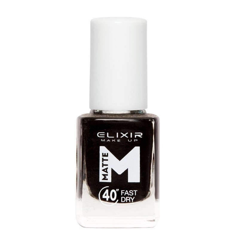 Elixir Βερνίκι Matte 40″ & Up to 8 Days 13ml – #M02 (Black)