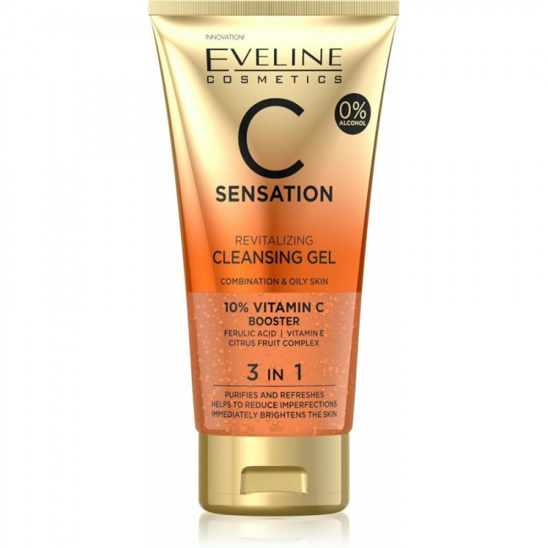 EVELINE Vitamin C Sensation Revitalising Cleansing Gel 3in1 150ml