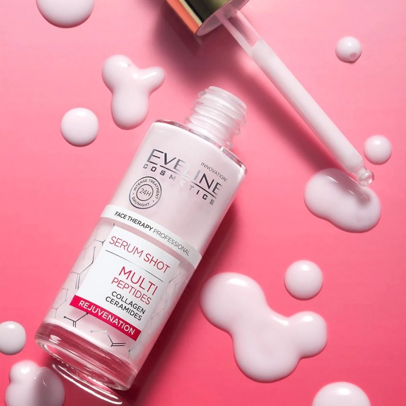 Eveline Serum Shot Multi Peptides | Αντιγηραντικός Ορός Για Το Πρόσωπο για Σύσφιξη & Αναζωογόνηση 30ml