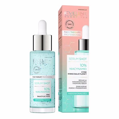 Eveline Serum Shot 10% Niacinamide | Ορός Ενυδάτωσης Για Το Πρόσωπο 30ml