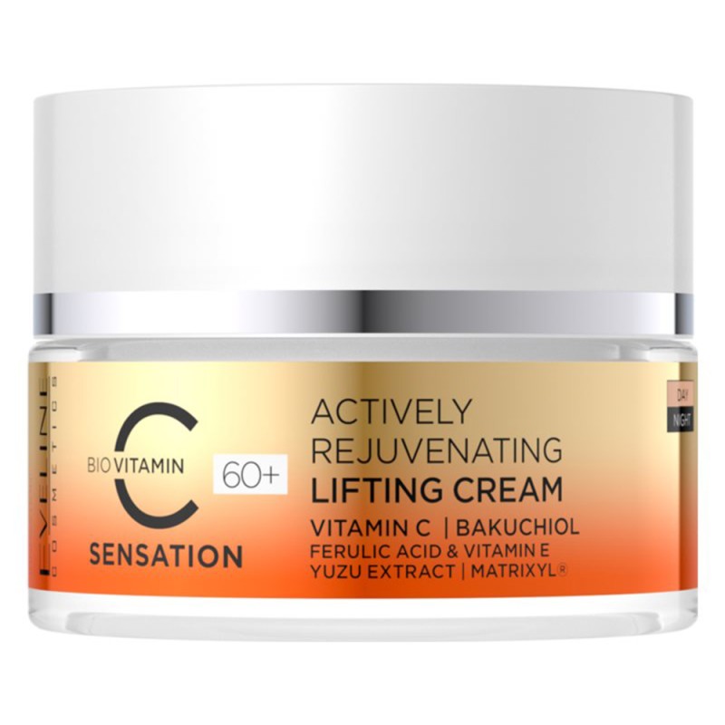 Eveline Bio Vitamin C Sensation 60+ Actively Rejuvenating Cream 50ml - Αναζωογονητική & Lifting Κρέμα